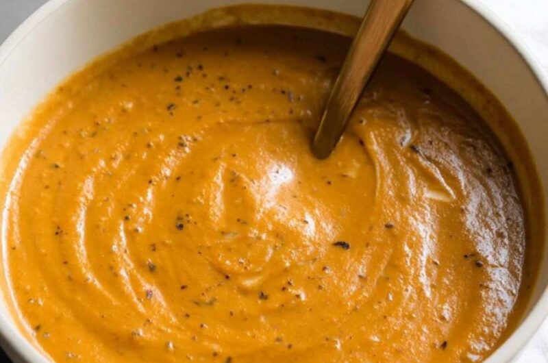 Aubergine And Carrot Soup In Soup Maker