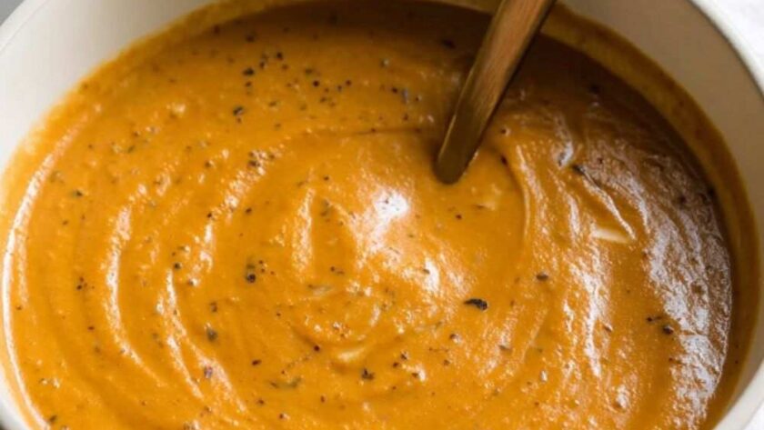 Aubergine And Carrot Soup In Soup Maker