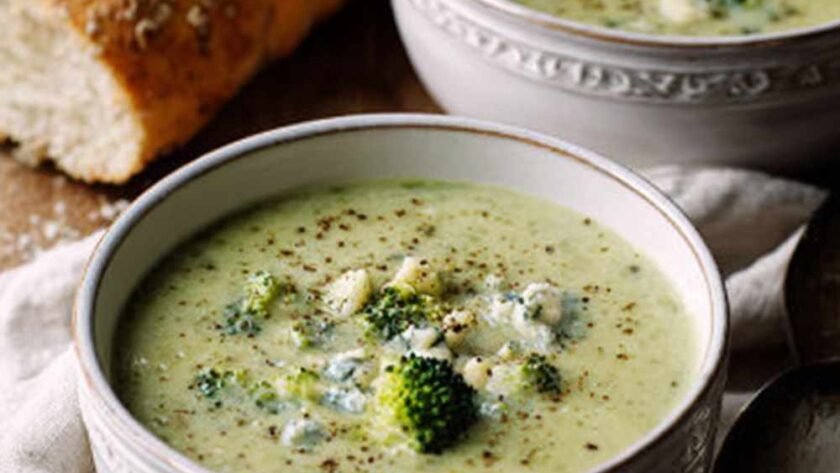 Broccoli And Blue Cheese Soup In Soup Maker