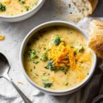Broccoli And Cauliflower Cheese Soup In Soup Maker
