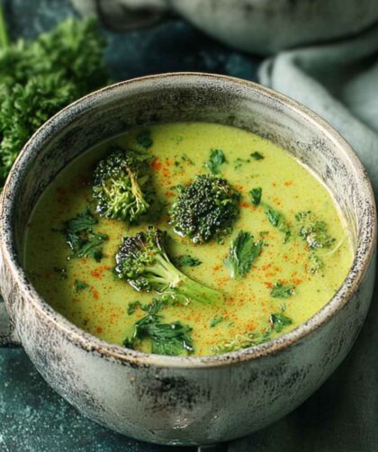 Broccoli And Spinach Soup In Soup Maker