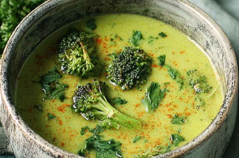 Broccoli And Spinach Soup In Soup Maker
