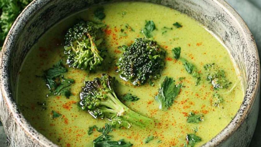 Broccoli And Spinach Soup In Soup Maker