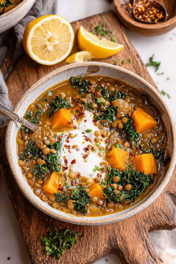 Butternut Squash And Lentil Soup In Soup Maker