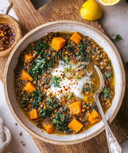 Butternut Squash And Lentil Soup In Soup Maker