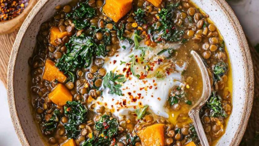 Butternut Squash And Lentil Soup In Soup Maker