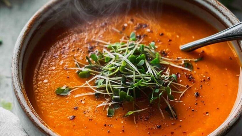 Butternut Squash And Red Pepper Soup In Soup Maker