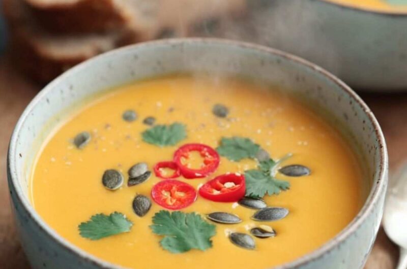 Butternut Squash Chilli And Coconut Soup In Soup Maker