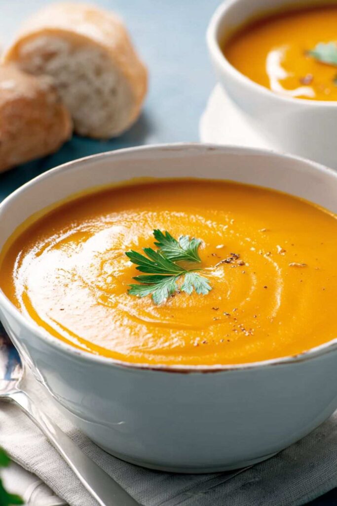 Carrot And Butterbean Soup In Soup Maker