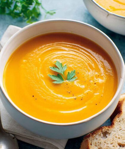 Carrot And Butterbean Soup In Soup Maker