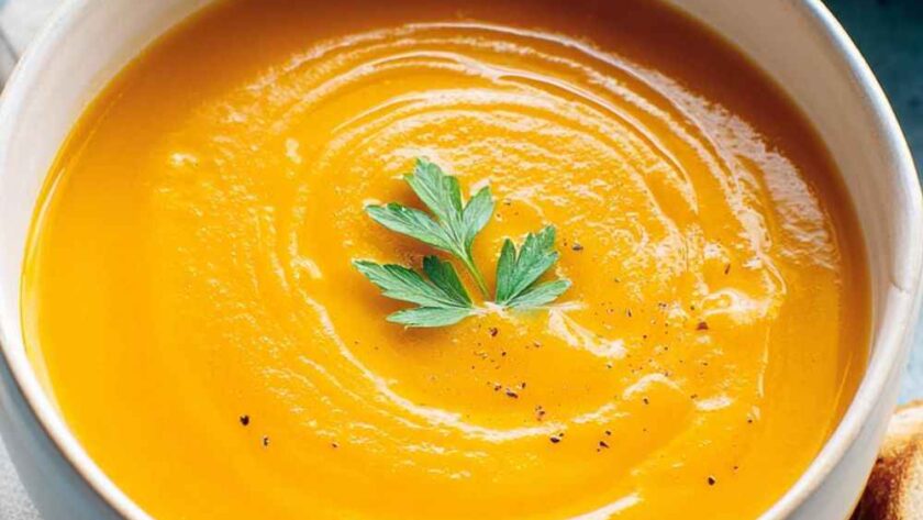 Carrot And Butterbean Soup In Soup Maker
