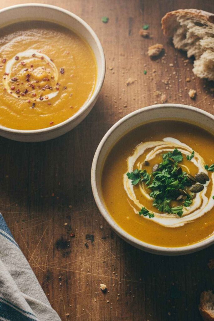 Carrot And Courgette Soup In Soup Maker
