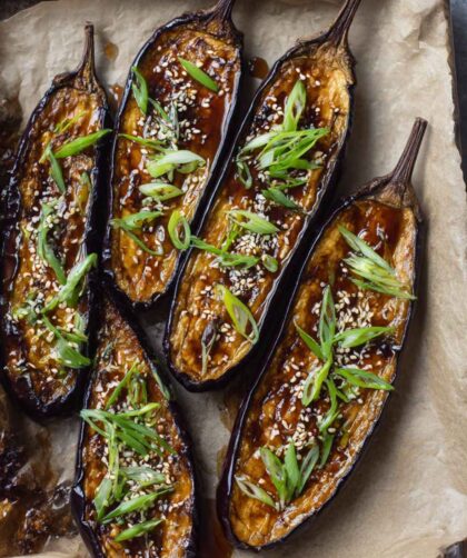 Miso Glazed Eggplant