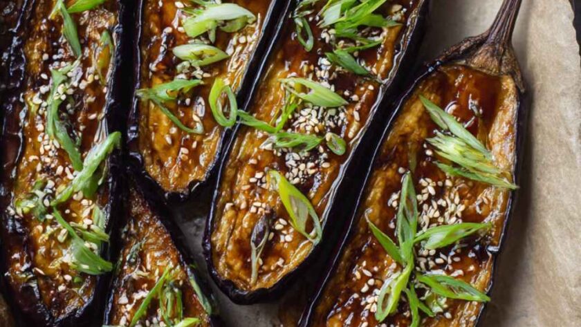 Miso Glazed Eggplant