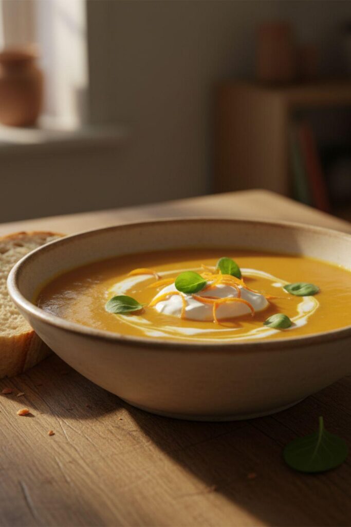 Carrot And Orange Soup In Soup Maker