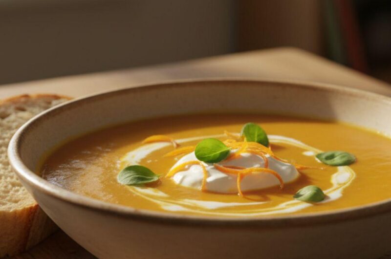 Carrot And Orange Soup In Soup Maker
