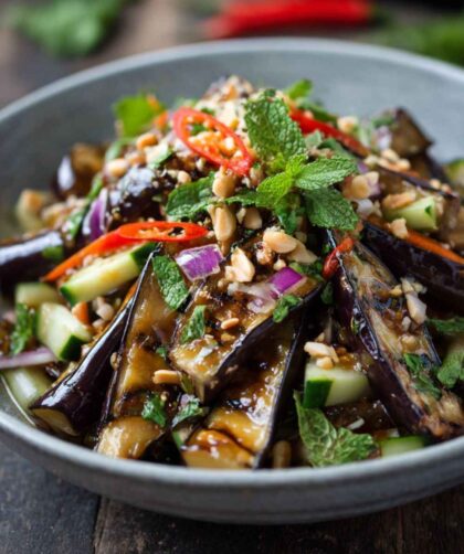 Thai Grilled Eggplant Salad