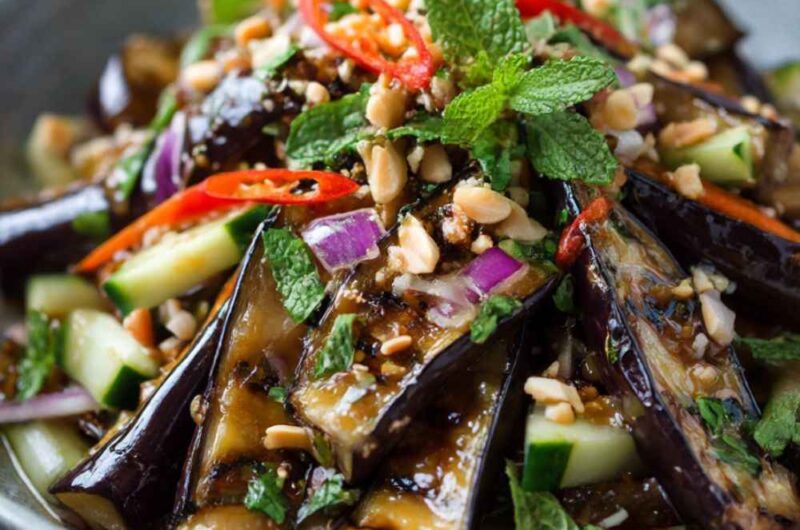 Thai Grilled Eggplant Salad