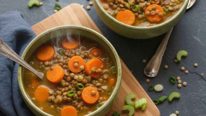 Carrot And Red Lentil Soup In Soup Maker