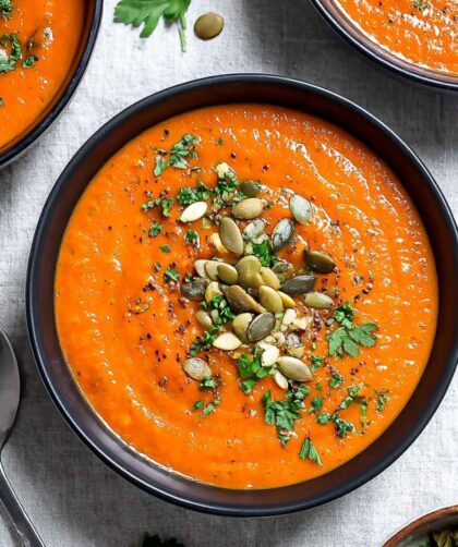 Carrot and Red Pepper Soup in Soup Maker
