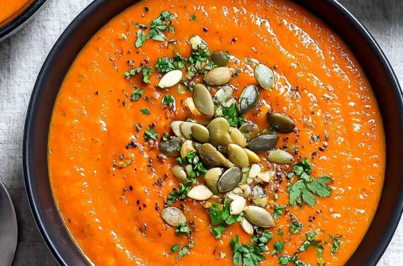 Carrot and Red Pepper Soup in Soup Maker